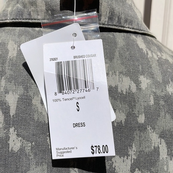 philosophy Pullover Camo Shirt/Dress  Size S - Picture 5 of 8